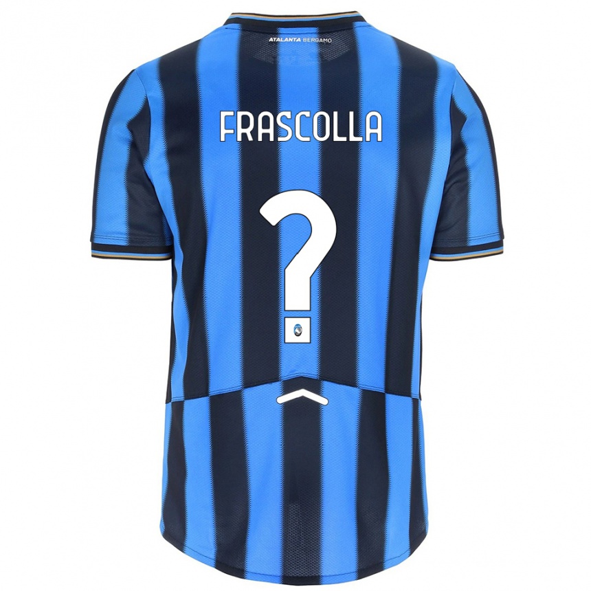 ילדים כדורגל Andrea Frascolla #0 תכלת שחור ג'רזי ביתית 2025/26