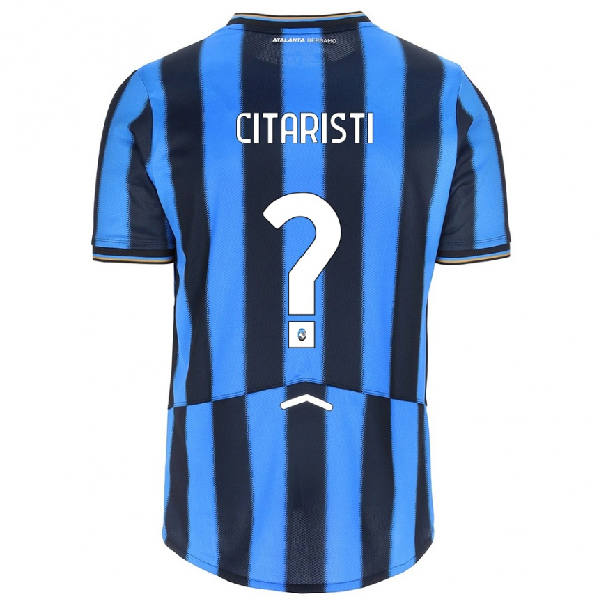 ילדים כדורגל Christian Citaristi #0 תכלת שחור ג'רזי ביתית 2025/26