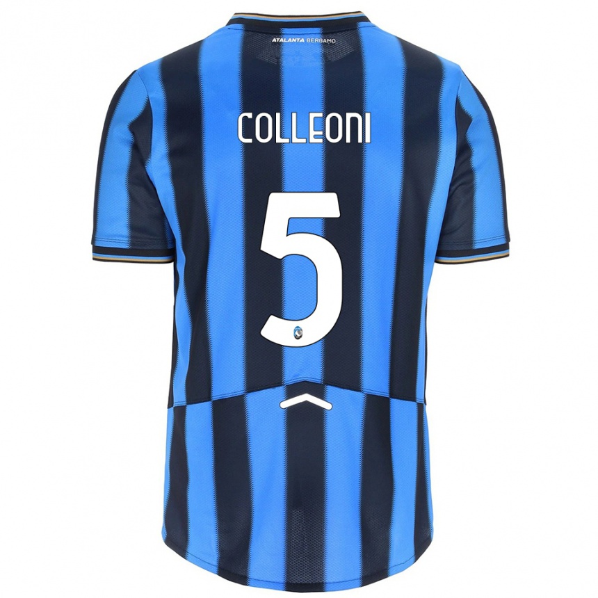 ילדים כדורגל Giorgio Colleoni #5 תכלת שחור ג'רזי ביתית 2025/26