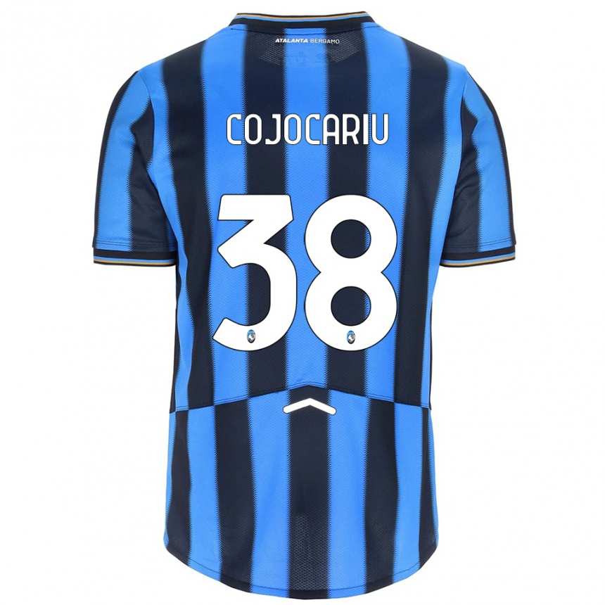 ילדים כדורגל Raul Cojocariu #38 תכלת שחור ג'רזי ביתית 2025/26
