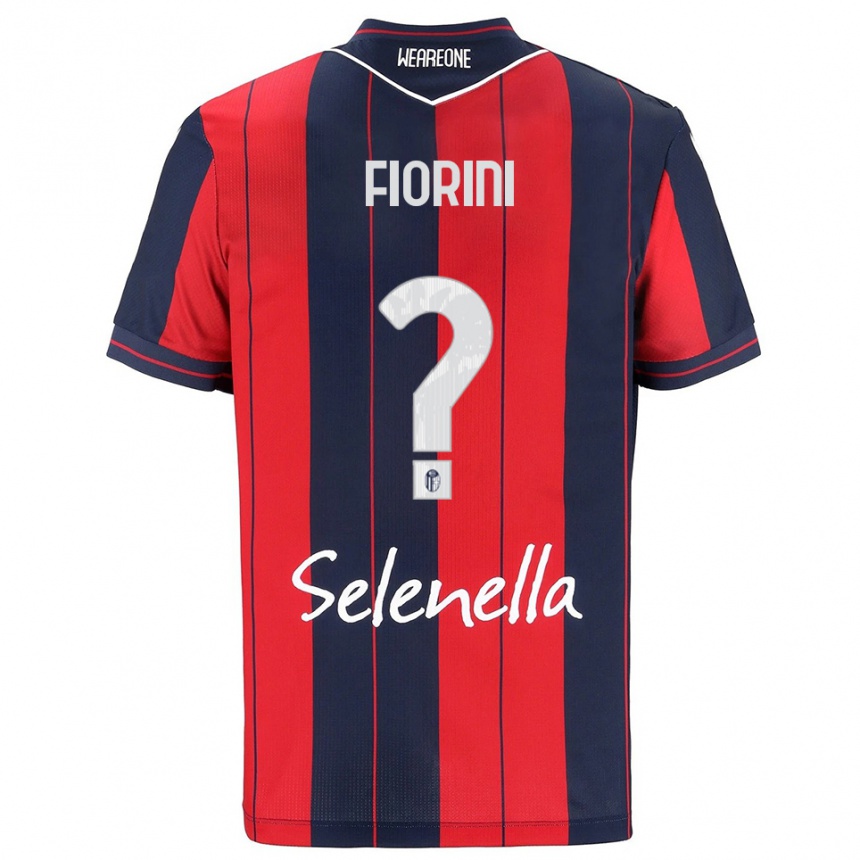 ילדים כדורגל מטיה פיוריני #0 אדום נייבי ג'רזי ביתית 2025/26