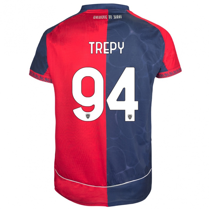 ילדים כדורגל Yael Trepy #94 אדום נייבי ג'רזי ביתית 2025/26