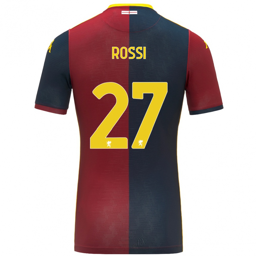 ילדים כדורגל Lucrezia Rossi #27 אדום כחול מלכותי ג'רזי ביתית 2025/26