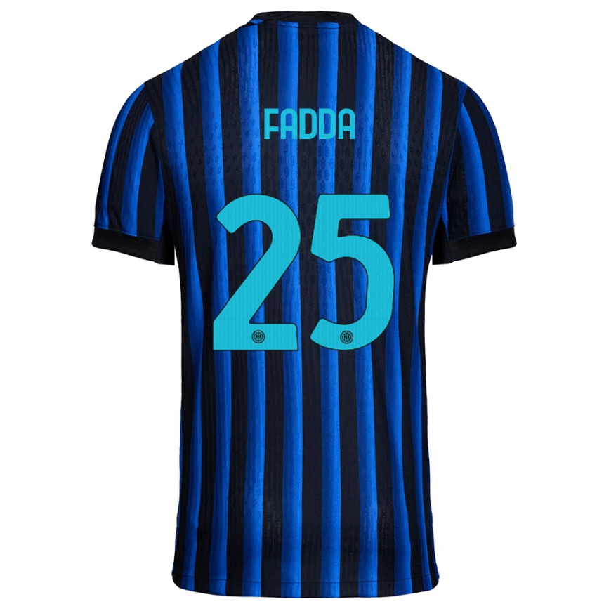 ילדים כדורגל Paola Fadda #25 שחור כחול ג'רזי ביתית 2025/26