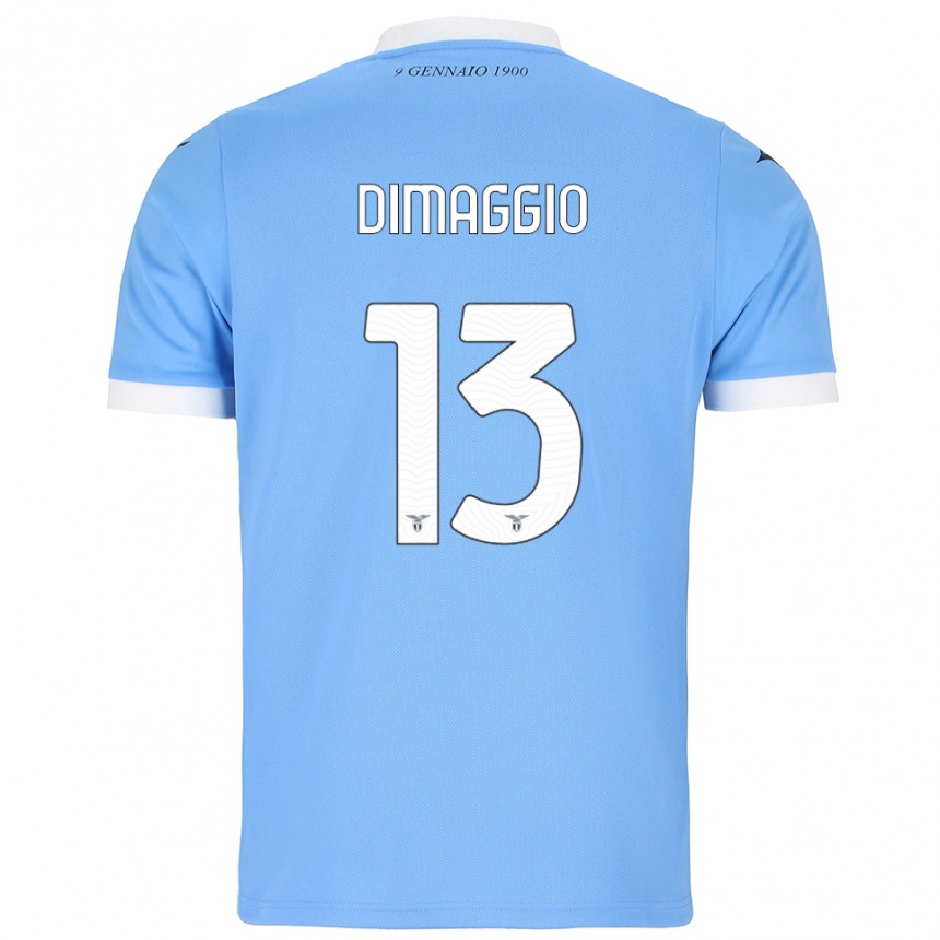 ילדים כדורגל Cosimo Dimaggio #13 תכלת לבן ג'רזי ביתית 2025/26