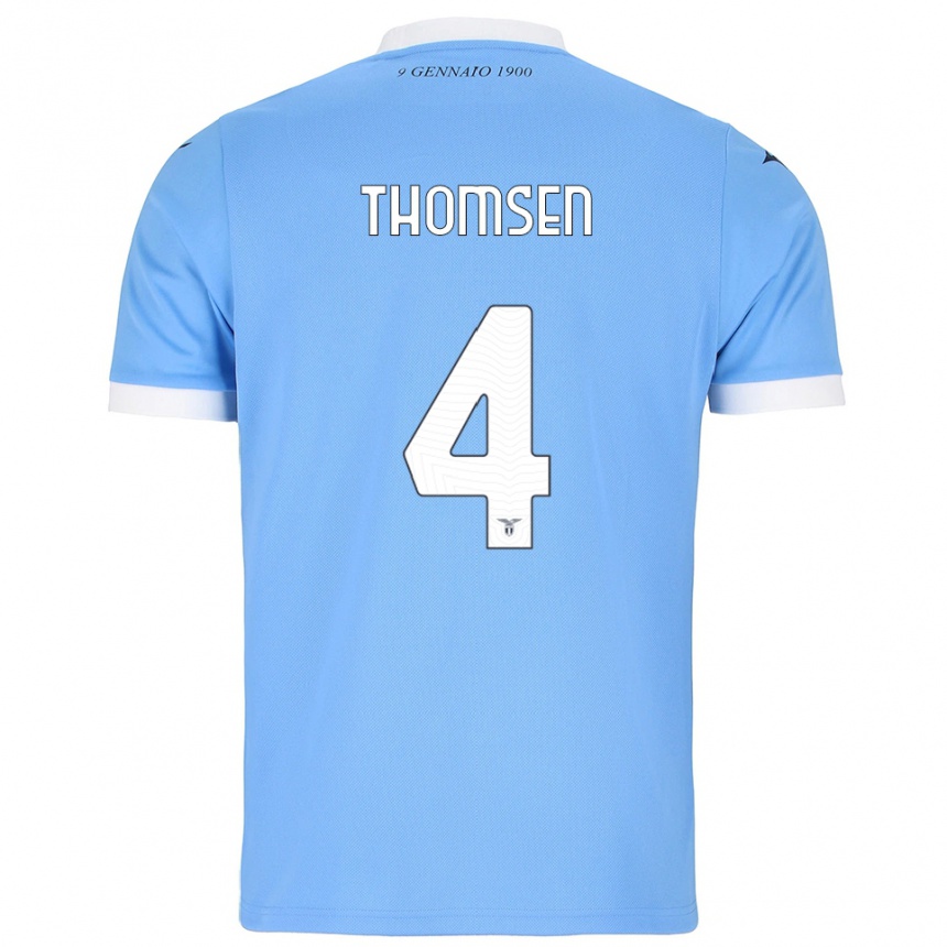 ילדים כדורגל מריה מולר תומסן #4 תכלת לבן ג'רזי ביתית 2025/26