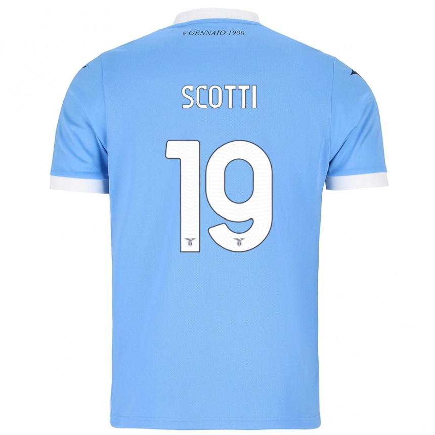 ילדים כדורגל Asia Scotti #19 תכלת לבן ג'רזי ביתית 2025/26