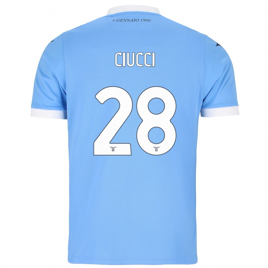 ילדים כדורגל Federico Ciucci #28 תכלת לבן ג'רזי ביתית 2025/26