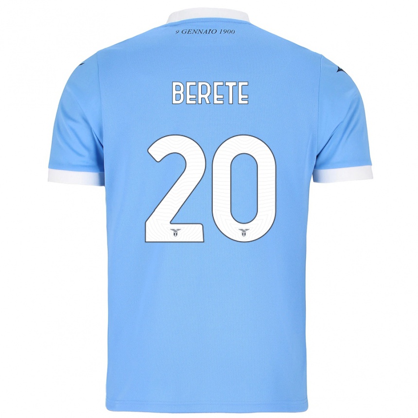 ילדים כדורגל Moustapha Berete #20 תכלת לבן ג'רזי ביתית 2025/26