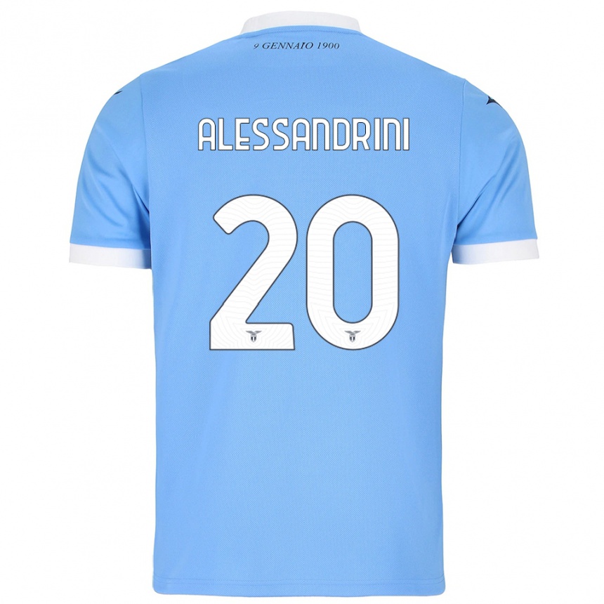 ילדים כדורגל Fabrizio Alessandrini #20 תכלת לבן ג'רזי ביתית 2025/26