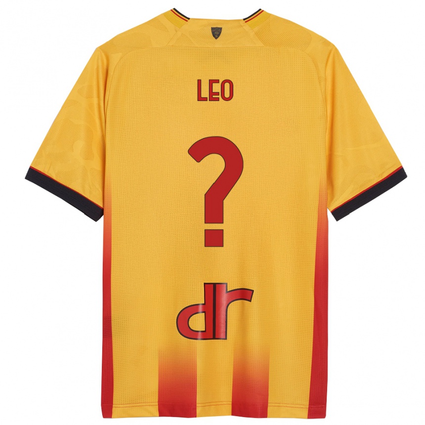 ילדים כדורגל Giulio Leo #0 צהוב כתום ג'רזי ביתית 2025/26