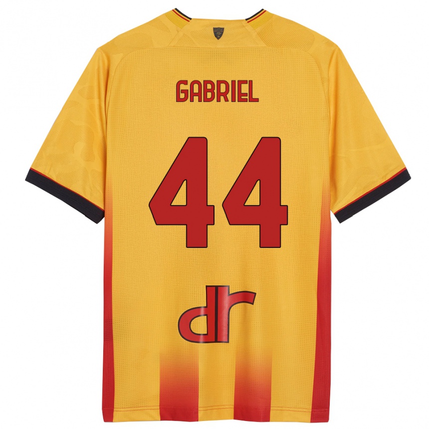 ילדים כדורגל Tiago Gabriel #44 צהוב כתום ג'רזי ביתית 2025/26