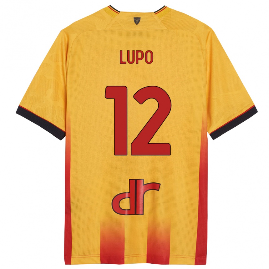 ילדים כדורגל Christian Lupo #12 צהוב כתום ג'רזי ביתית 2025/26