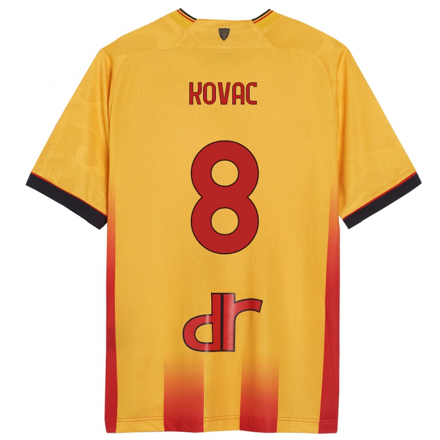 ילדים כדורגל ניקו קובאץ' #8 צהוב כתום ג'רזי ביתית 2025/26
