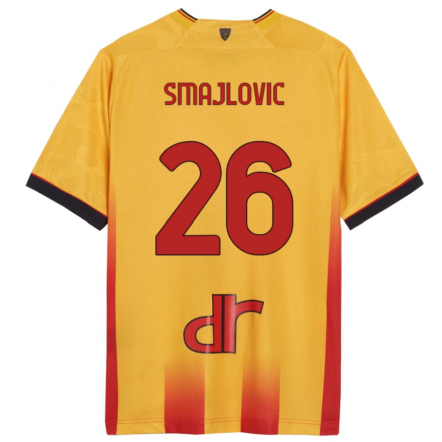 ילדים כדורגל Zinedin Smajlovic #26 צהוב כתום ג'רזי ביתית 2025/26