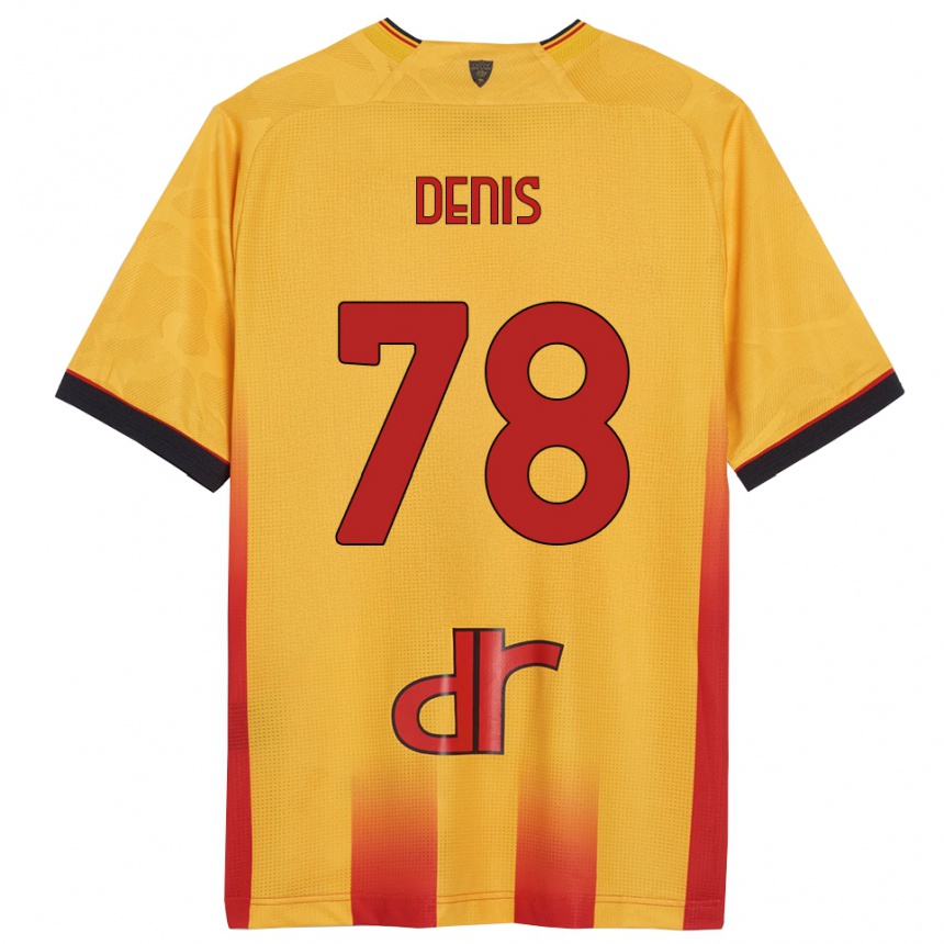 ילדים כדורגל Max Denis #78 צהוב כתום ג'רזי ביתית 2025/26