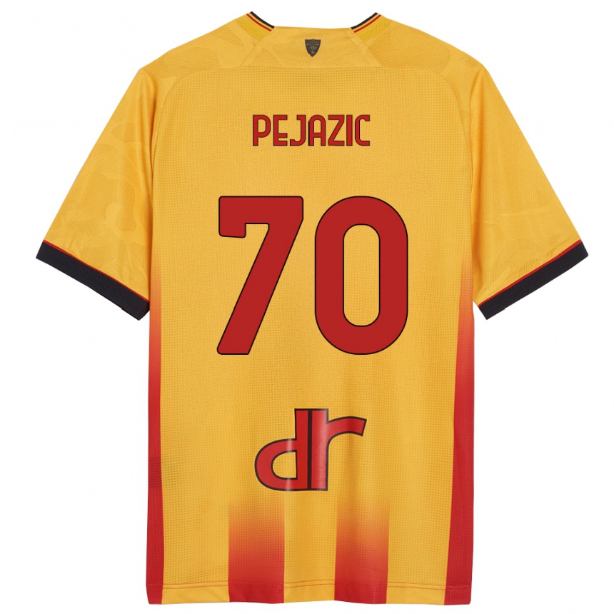 ילדים כדורגל Mario Pejazic #70 צהוב כתום ג'רזי ביתית 2025/26