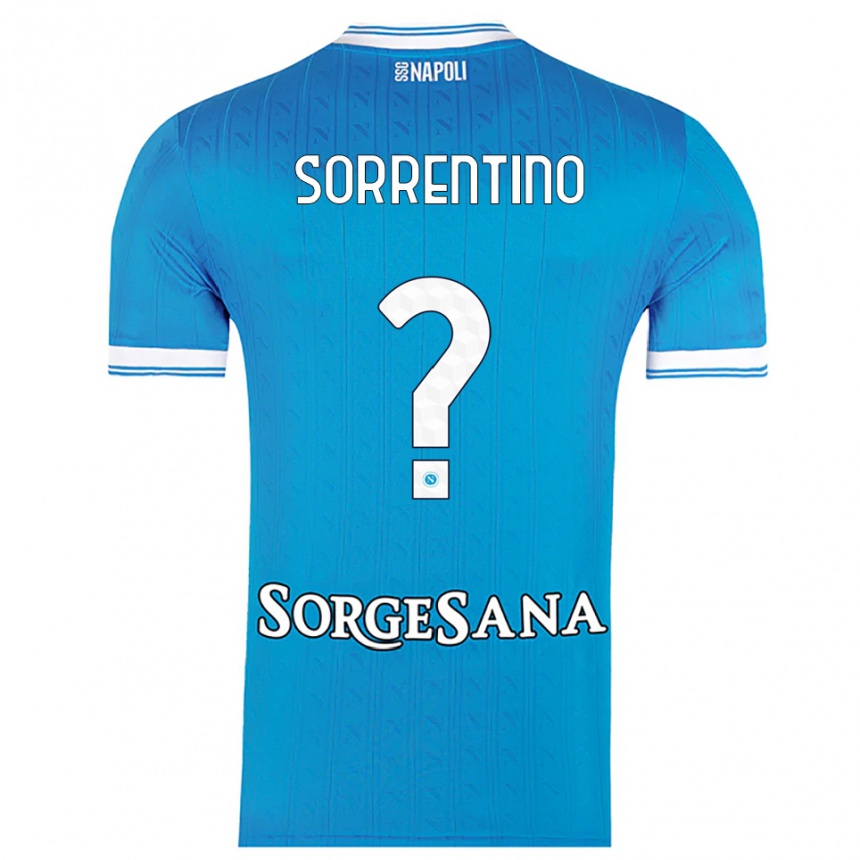 ילדים כדורגל Andrea Sorrentino #0 תכלת לבן ג'רזי ביתית 2025/26