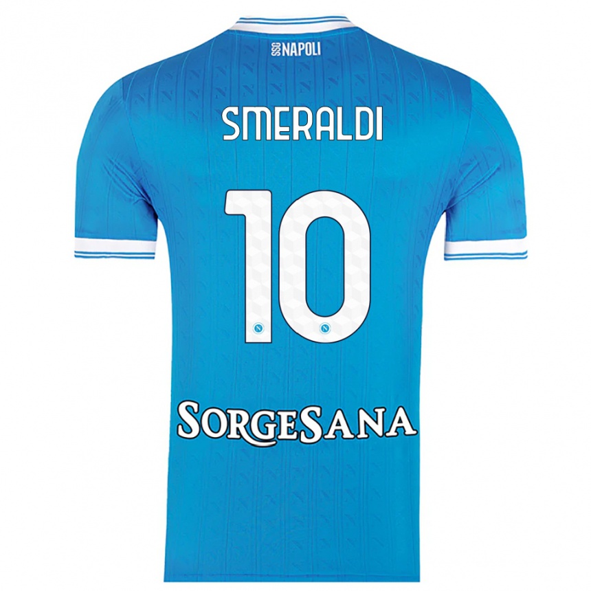 ילדים כדורגל Andrea Smeraldi #10 תכלת לבן ג'רזי ביתית 2025/26