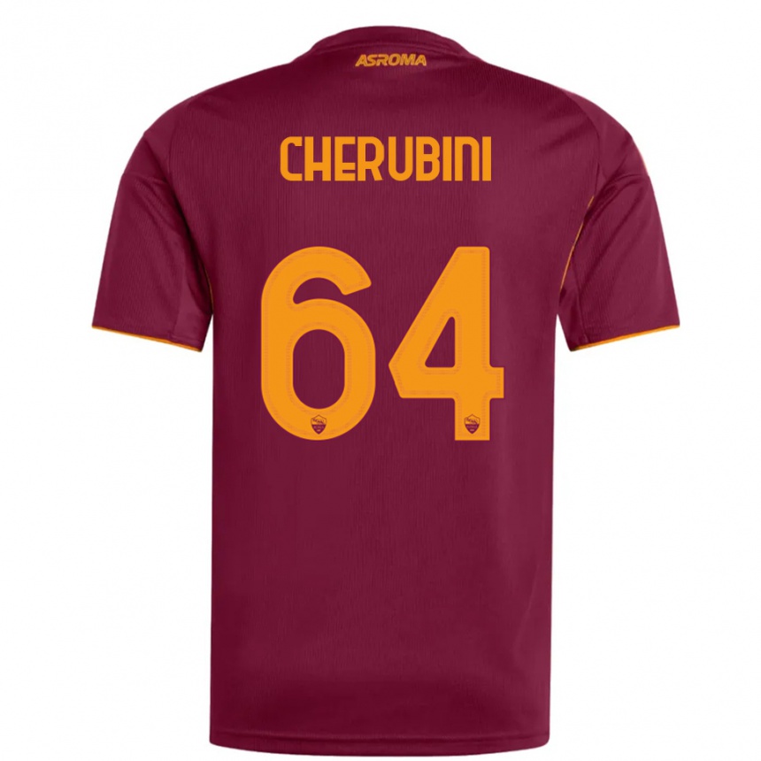 ילדים כדורגל לואיג'י צ'רוביני #64 בורגונדי כתום ג'רזי ביתית 2025/26