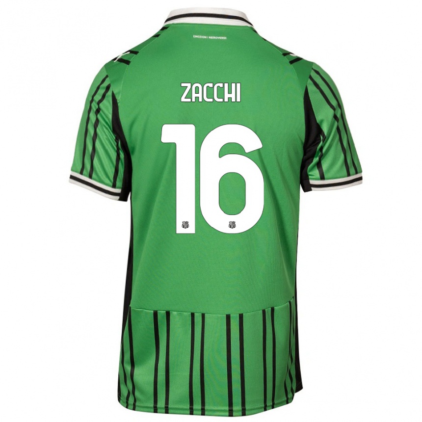 ילדים כדורגל ג'ואלה זאקי #16 ירוק שחור ג'רזי ביתית 2025/26