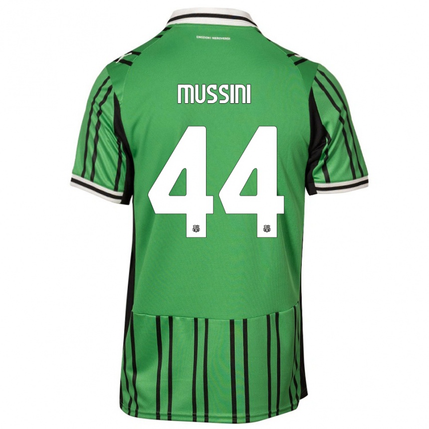 ילדים כדורגל Andrea Mussini #44 ירוק שחור ג'רזי ביתית 2025/26