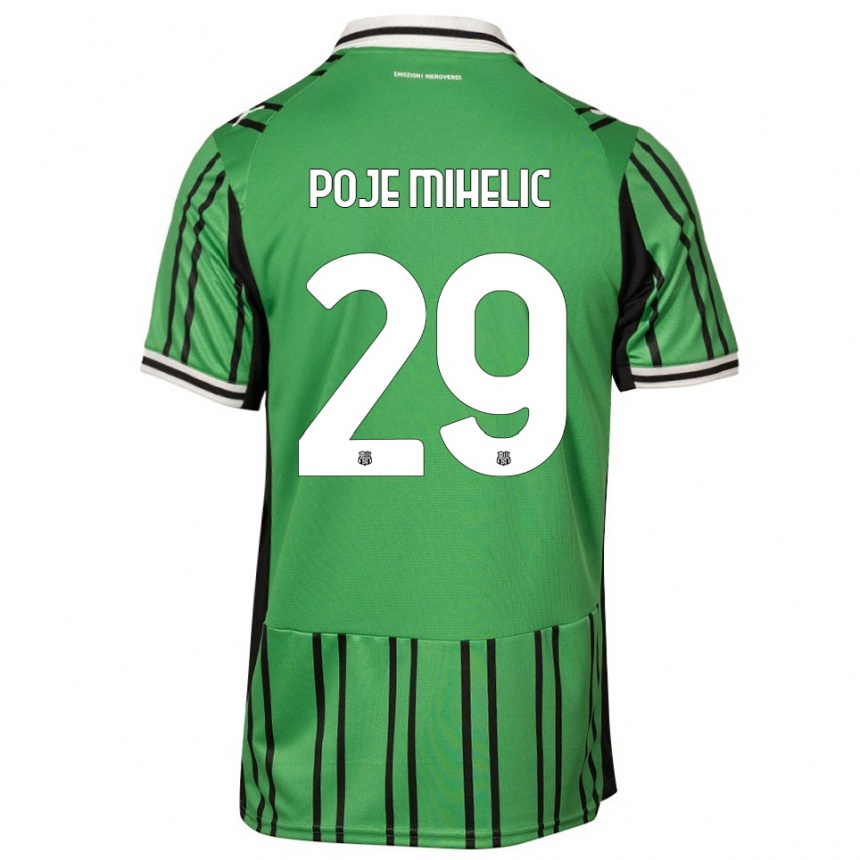 ילדים כדורגל נאג׳ה פויה מיחליץ׳ #29 ירוק שחור ג'רזי ביתית 2025/26 ילדים כדורגל נאג׳ה פויה מיחליץ׳ #29 ירוק שחור ג'רזי ביתית 2025/26