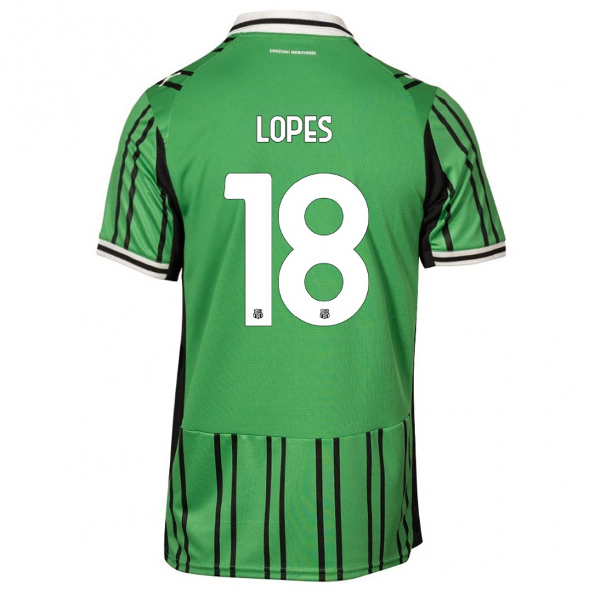 ילדים כדורגל אמריק לופס #18 ירוק שחור ג'רזי ביתית 2025/26