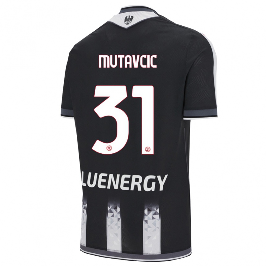 ילדים כדורגל Jan Mutavcic #31 שחור לבן ג'רזי ביתית 2025/26