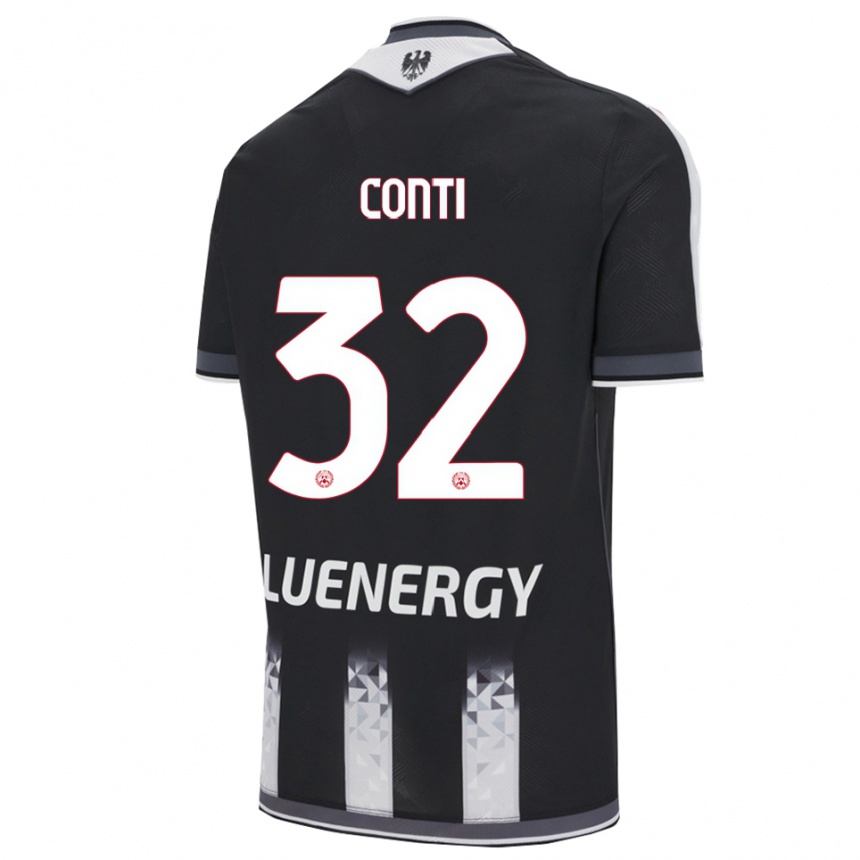 ילדים כדורגל Manuel Conti #32 שחור לבן ג'רזי ביתית 2025/26