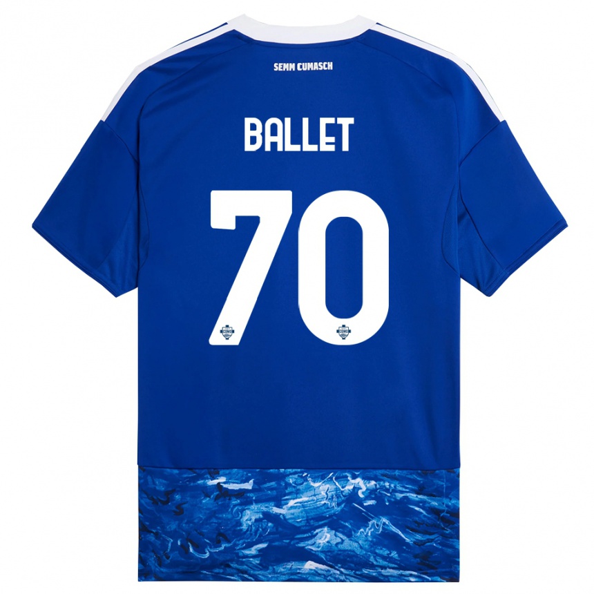ילדים כדורגל Samuel Ballet #70 כחול לבן ג'רזי ביתית 2025/26