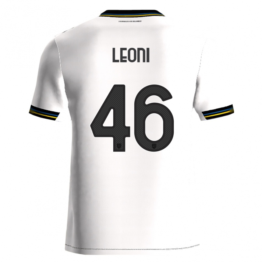 ילדים כדורגל ג'ובאני לאוני #46 לבן שחור ג'רזי ביתית 2025/26