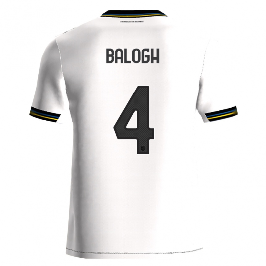 ילדים כדורגל בוטונד באלוג #4 לבן שחור ג'רזי ביתית 2025/26