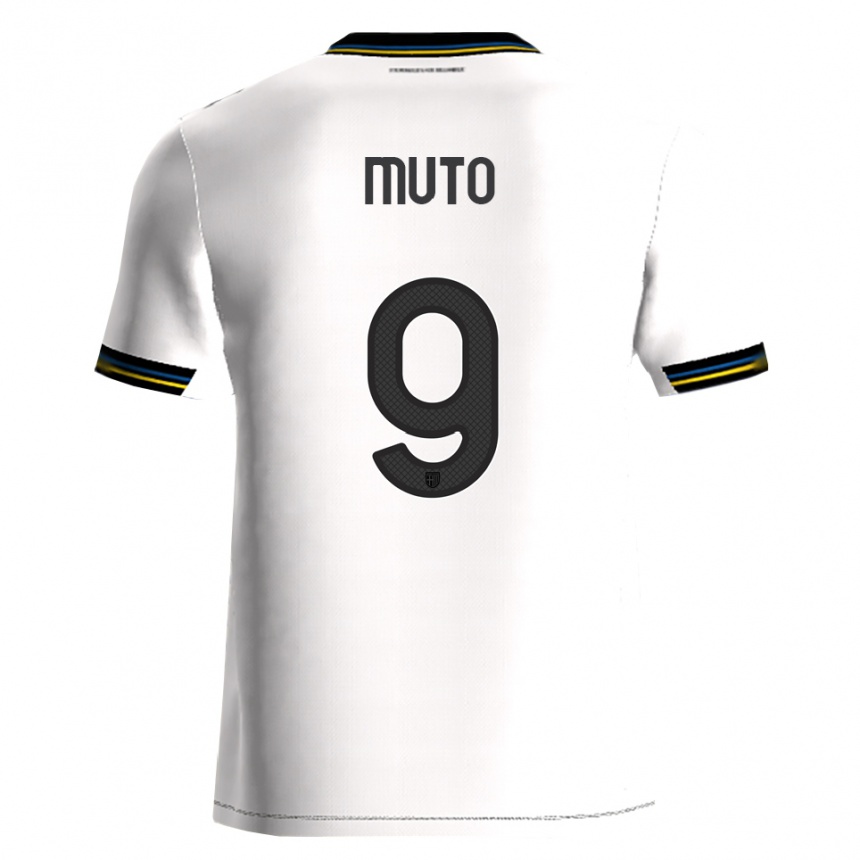 ילדים כדורגל Andrea Muto #9 לבן שחור ג'רזי ביתית 2025/26