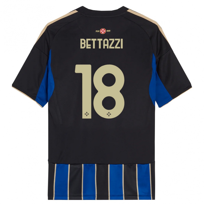 ילדים כדורגל Brando Bettazzi #18 שחור כחול ג'רזי ביתית 2025/26