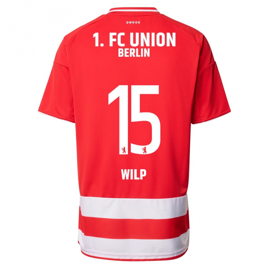 ילדים כדורגל Bennett Wilp #15 אדום לבן ג'רזי ביתית 2025/26