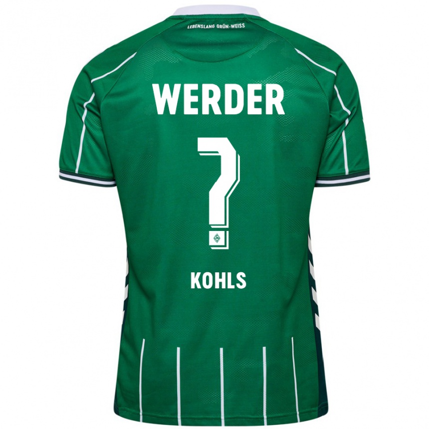 ילדים כדורגל Joris Kohls #0 ירוק לבן ג'רזי ביתית 2025/26
