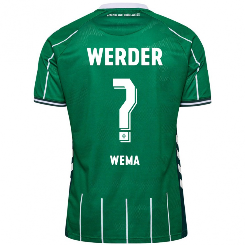 ילדים כדורגל Aize Wema #0 ירוק לבן ג'רזי ביתית 2025/26
