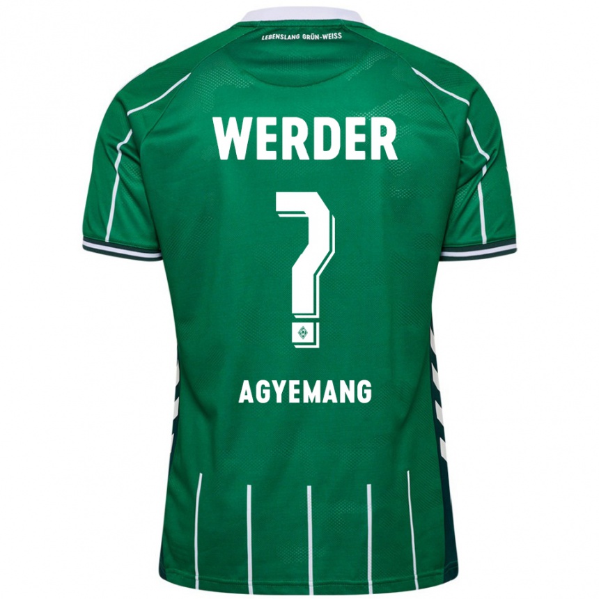 ילדים כדורגל Caleb Agyemang #0 ירוק לבן ג'רזי ביתית 2025/26