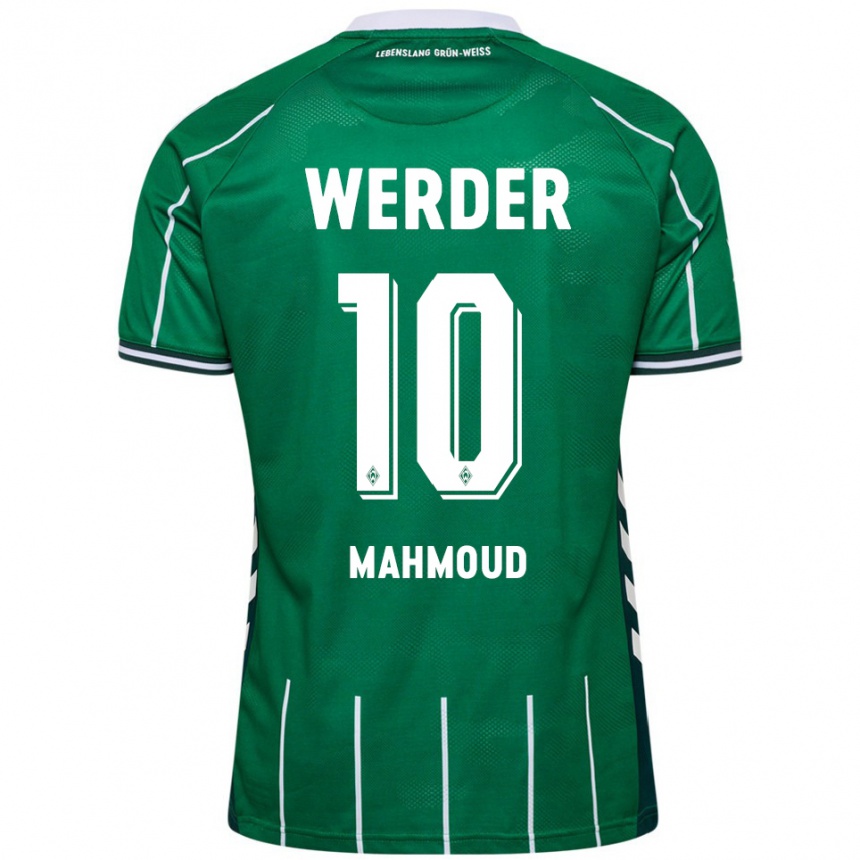 ילדים כדורגל Tuana Mahmoud #10 ירוק לבן ג'רזי ביתית 2025/26