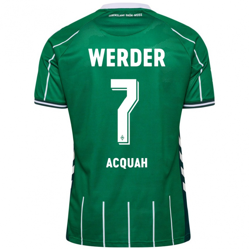 ילדים כדורגל Joseph Acheampong Acquah #7 ירוק לבן ג'רזי ביתית 2025/26
