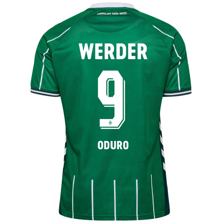ילדים כדורגל Ricardo Oduro #9 ירוק לבן ג'רזי ביתית 2025/26