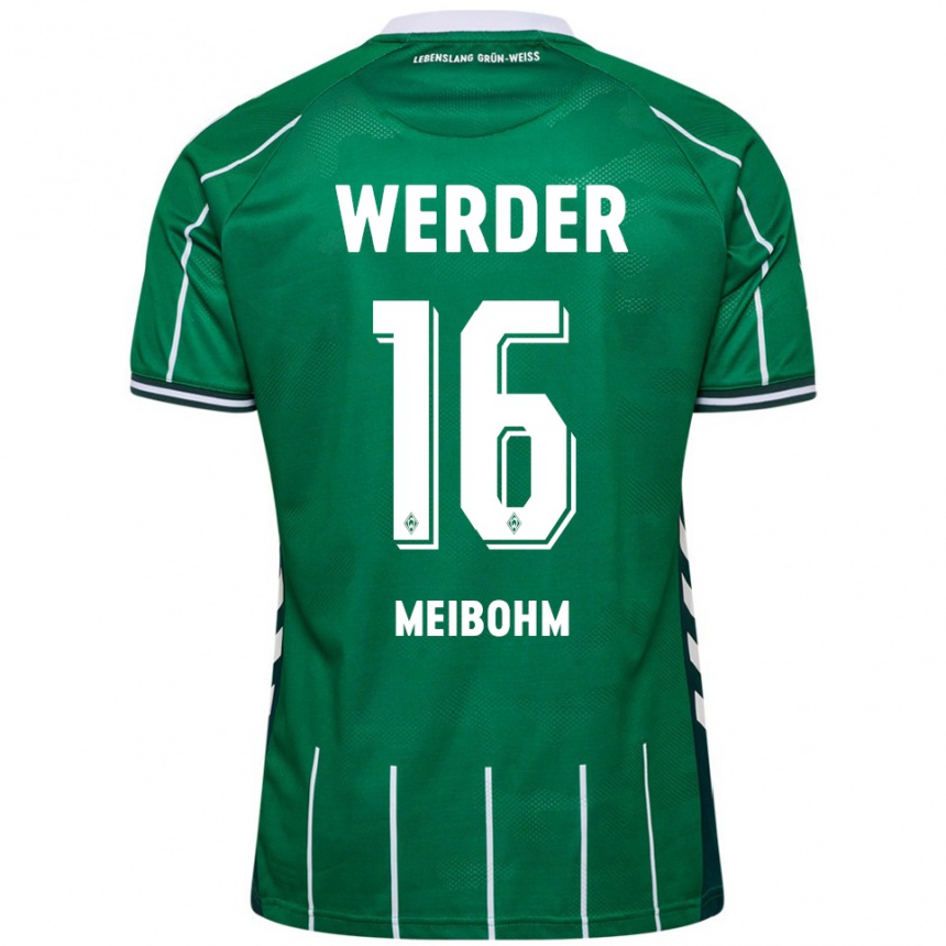 ילדים כדורגל Joel Meibohm #16 ירוק לבן ג'רזי ביתית 2025/26