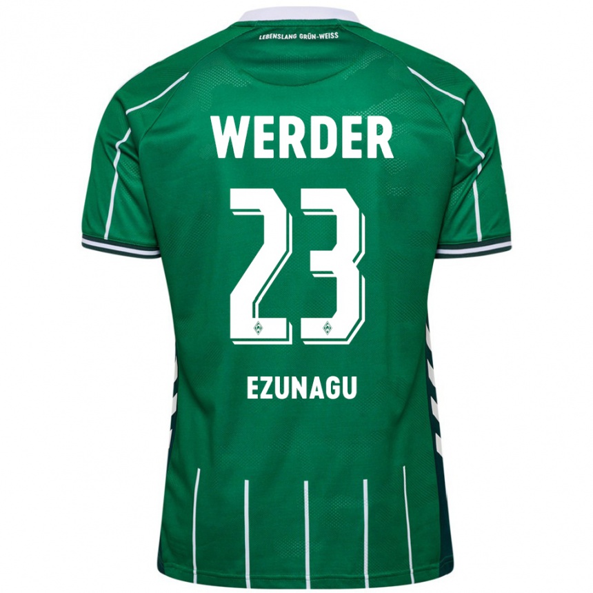 ילדים כדורגל Ike Ezunagu #23 ירוק לבן ג'רזי ביתית 2025/26
