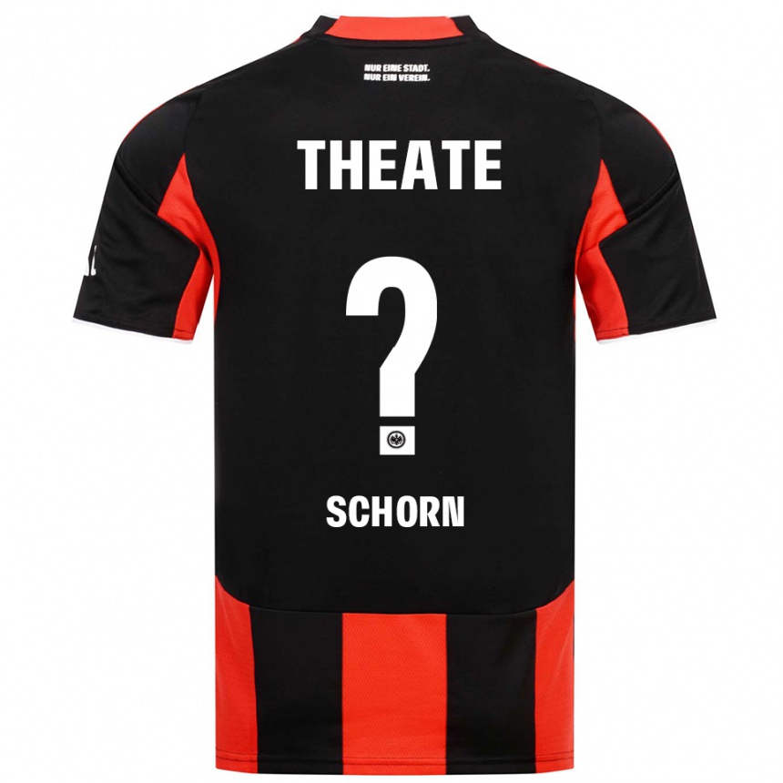 ילדים כדורגל Moritz Schorn #0 שחור אדום ג'רזי ביתית 2025/26