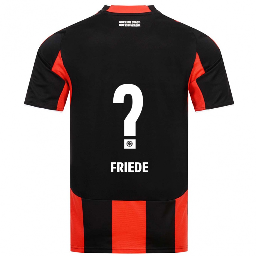 ילדים כדורגל אליה פרידה #0 שחור אדום ג'רזי ביתית 2025/26