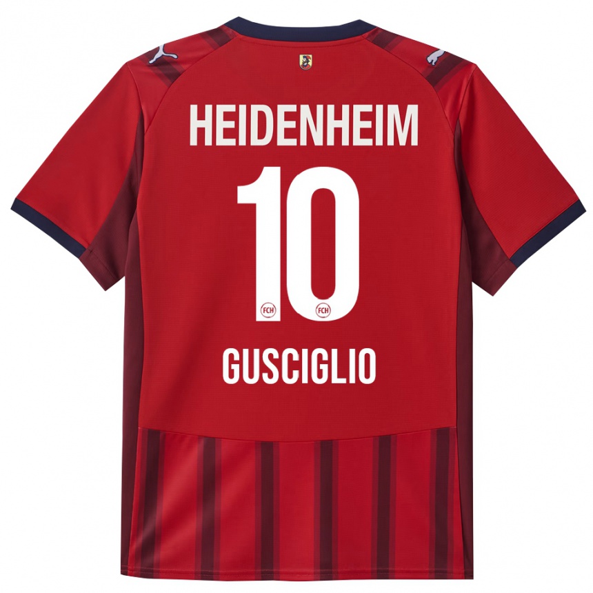 ילדים כדורגל Alessio Gusciglio #10 אדום נייבי ג'רזי ביתית 2025/26