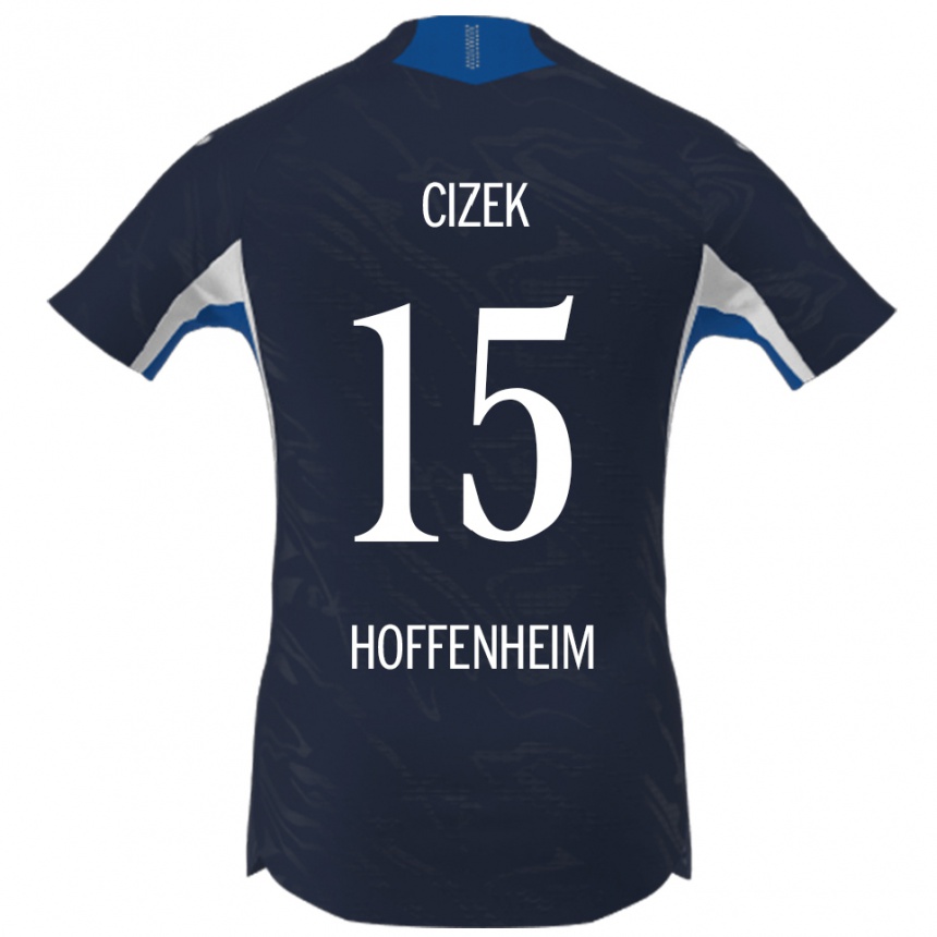 ילדים כדורגל Krystof Cizek #15 נייבי לבן ג'רזי ביתית 2025/26