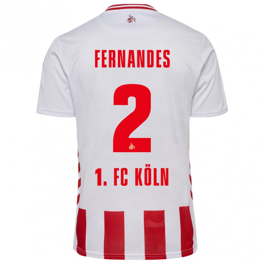 ילדים כדורגל Tyron Fernandes #2 לבן אדום ג'רזי ביתית 2025/26