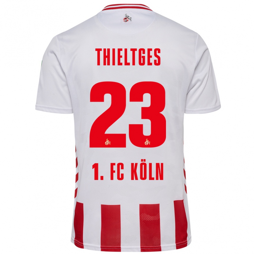 ילדים כדורגל פיל טילטגס #23 לבן אדום ג'רזי ביתית 2025/26